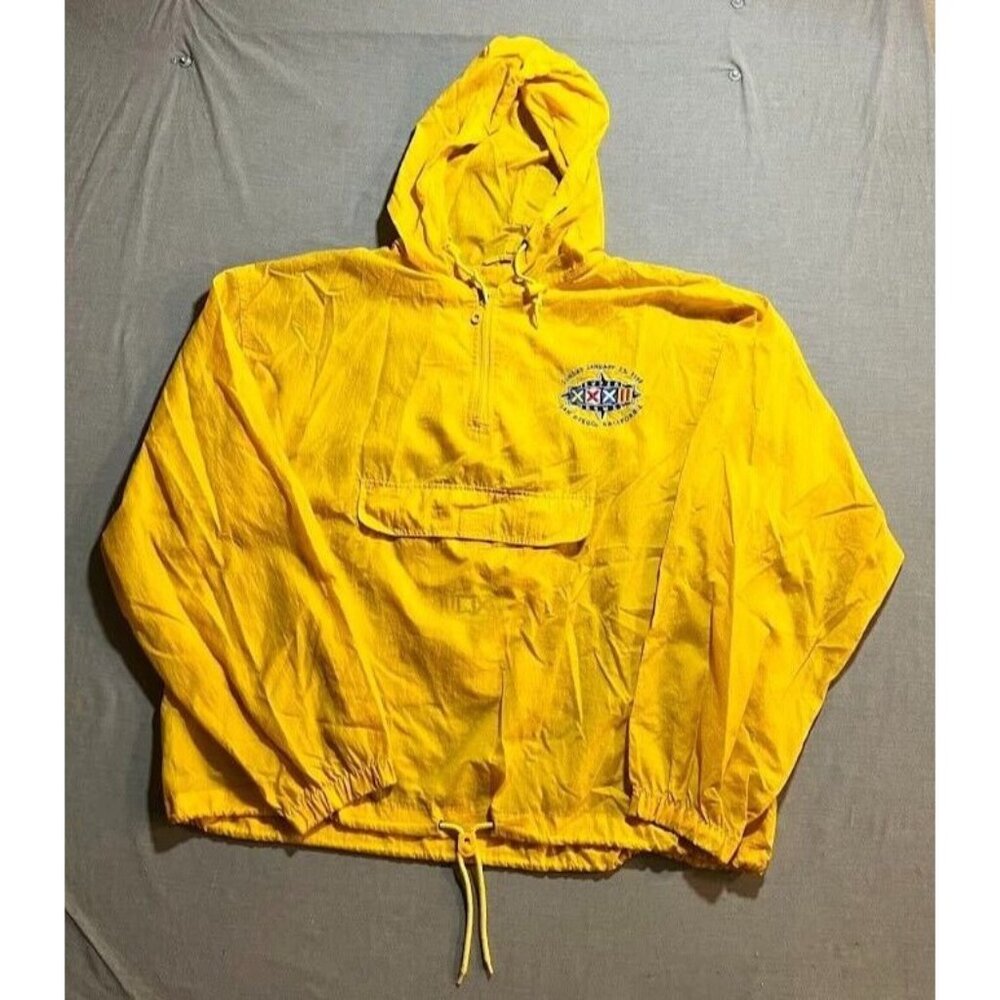 Packers Vs Broncos Super‎ Bowl XXXII 1998 Jacket Mens L Yellow Long Sleeve.